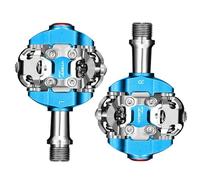Compatible con Pedales automáticos RYET MTB SPD, Piezas de Ciclismo de Bicicleta de montaña de Plataforma Dual ultraligeras(Blue)