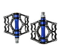 Compatible con Pedales de Aluminio ultraligeros MZYRH Y05, 3 rodamientos sellados, Accesorios Antideslizantes e Impermeables for Bicicletas de Carretera BMX MTB(MZ-Y05-Black Blue)