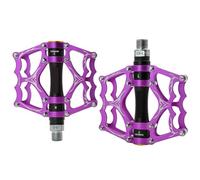 Compatible con Pedales de Aluminio ultraligeros MZYRH Y05, 3 rodamientos sellados, Accesorios Antideslizantes e Impermeables for Bicicletas de Carretera BMX MTB(MZ-Y05-purple Black)