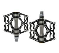 Compatible con Pedales de Aluminio ultraligeros MZYRH Y05, 3 rodamientos sellados, Accesorios Antideslizantes e Impermeables for Bicicletas de Carretera BMX MTB(MZ-Y05-Black Gray)