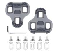 Compatible con pedales Look Keo Bike de 3 agujeros, compatible con tabla de zapatos de bicicleta, color gris MTB, pedales de 4,5 ° MTB