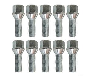 Compatible con pernos de rueda C4 Ii C5 Ii C6 para Berlingo Dispatch Ds5 M12 x 1.25 tamaño cónico collar cónico 60 grados aleación de aluminio cromado 26 mm eje 17 mm llave 10 unidades para mayor