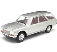 Compatible con Peugeot 504 Break Plateado 1:18 MC Group 18358