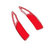 Compatible Con Peugeot 508 508L 2019 2020 2021 2022 2023 3008 GT Cubierta De Extensión Para Palanca De Cambios Del Volante Del Automóvil Levas cambio volante(Rojo)