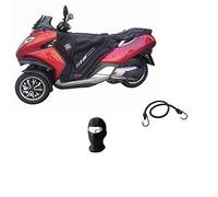 Compatible con Peugeot Metropolis 3 ruote/Wheels/roues/Ruedas 2019 Cubre PIERNAS Tucano Urbano TERMOSCUD R173PRO ESPECÍFICO para Scooter Manta TÉRMICA Impermeable Colcha Invierno