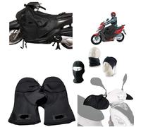 Compatible con Piaggio Typhoon 125 Funda Cubierta PIERNAS Impermeable Manta TÉRMIC CUBREMANOS PERILLAS DE Neopreno Universal para Scooter Lluvia Y FRÍO