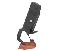 Compatible con Placa L de liberación rápida Sony A7C II A7CR | Con empuñadura de madera, soporte en L for montaje estable en trípode y disparo(Black)