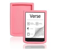 Compatible con Pocketbook Verse PB634 PB629 6'' Funda para Lector de Libros electrónicos Silicona Ligera Suave Funda Trasera para Tableta Anti-caídas(Pink)