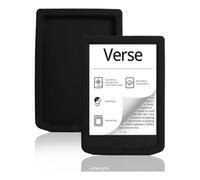 Compatible con Pocketbook Verse PB634 PB629 6'' Funda para Lector de Libros electrónicos Silicona Ligera Suave Funda Trasera para Tableta Anti-caídas(Black)