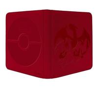 Compatible con Pokemon Zippered Álbum Coleccionable Carpeta Álbum Portfolio UP 12 Bolsillos para 480 Cartas Glurak Charizard Elite Series