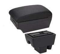 Compatible con Polo 2020 2021 Caja de reposabrazos Ajustable para Coche Protector de reposabrazos de Consola Central Extensor de reposabrazos con 7 Puertos USB Caja de reposabrazos