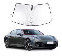 Compatible con Porsche Panamera 971 (2017-2023) Parasol de coche, parasol para parabrisas delantero de coche, hecho a medida para SUV. Parasol delantero extragrande. Lámina reflectante (cable de