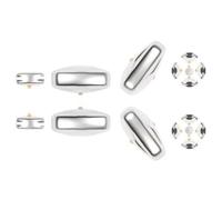 Compatible Con Porsche Para Taycan 2019 2020 2021 2022 2023 Delantero Trasero Coche Para Asiento Botón Ajuste Cubierta Lentejuela Moldura Pegatina Interior del coche(14pcs Buttons Set)