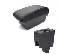 Compatible con Proton Saga Reposabrazos Caja de almacenamiento Reposabrazos de cuero Estilo de coche USB Centro Consola central Accesorios Piezas interiores Auto(D red)