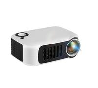Compatible con proyector portátil A2000 Home Theater Mini Cinema Smart TV Beamer Soporte for reproducción de películas HD 1080P(White,EU)