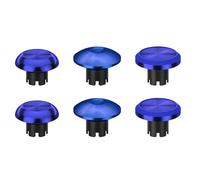 Compatible con PS5 DualSense Edge Controller Metal Thumb Stick Caps, kit de accesorios de repuesto para joystick analógico (azul)