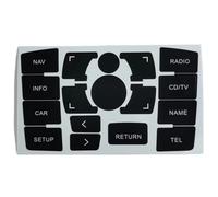 Compatible Con Q7 Para 4L 2003 2004 2005 2006 2007 2008 2009 2010 2011 2012 2013 2014 Reacabado De Teclas De Consola Averiadas Pegatina para botón de radio de coche