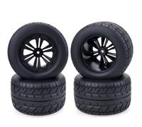 Compatible con Redcat para HSP para HPI para Traxxas para Losi 4 Uds 1:10 115mm RC Coches Camión 110mm Llanta Y Neumático De Rueda De Camión De Recorrido Corto RC Ruedas Llantas(D)