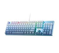 Compatible con Redragon K556 SE Teclado mecánico for Jugar con Cable RGB retroiluminado 104 Teclas Base de Aluminio Interruptor Rojo Intercambiable en Caliente