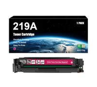 Compatible con Reemplazo Cartucho De Tóner HP 219A W2190A W2191A W2192A W2193A, Funciona con Impresoras HP Color Laserjet Pro 3202dn 3202dng Pro 3202dw MFP 3302fdn 3302fdng 3302fdw,Magenta-1 Set