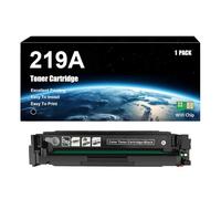 Compatible con Reemplazo Cartucho De Tóner HP 219A W2190A W2191A W2192A W2193A, Funciona con Impresoras HP Color Laserjet Pro 3202dn 3202dng Pro 3202dw MFP 3302fdn 3302fdng 3302fdw,Black-1 Set