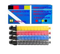 Compatible con Ricoh Aficio IM C2010 2010A 2010SF IM C2510 2510A 2510SF, 842554 842555 842556 842557 Juego de tóner de Alta Capacidad de 4 Colores (Negro 16 500/color 10 500 páginas Cada uno)