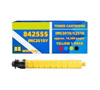Compatible con Ricoh Aficio IM C2010 2010A 2010SF IM C2510 2510A 2510SF, Cartucho de tóner Amarillo de Alta Capacidad 842555 - 10 500 páginas