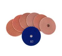 Compatible con RIJILEI HC11, juego de 10 almohadillas de pulido de diamante de 4 pulgadas, almohadillas flexibles for pulido húmedo, for piedra, mármol, granito.(400_10PCS_4 INCHES)