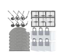Compatible con Roborock Q10S5 /Q10S5+ /Q10V /Q10V+ /Q10VF /Q10VF+ Piezas Cepillo Principal Filtro Hepa Bolsa De Polvo Accesorios for Aspiradoras(Dark Khaki)