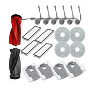 Compatible Con Roborock, Qrevo Curv/P20 Pro Robot Aspirador, Cepillos Laterales Principales Dobles, Filtros, Almohadilla De Fregona, Bolsas For Polvo, Electrodomésticos(B)