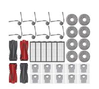Compatible Con Roborock, Qrevo Curv Robot Aspirador Accesorios Rodillo Principal Cepillo Lateral Filtro HEPA Mopa Paño Bolsa For Polvo Piezas De Repuesto(O)