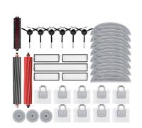 Compatible con Roborock S8 MaxV Ultra / G20S Robot Partes De Repuesto for Aspiradoras Cepillos Laterales Principales Paños for Fregona Filtros HEPA Bolsas for Polvo Accesorios(Set-35PCS)