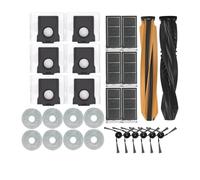 Compatible con robot aspirador Dreame X50 Ultra / X50 Master, kit de mantenimiento 5 en 1 con cepillo principal, cepillo lateral, filtro HEPA, paños for fregona y bolsas for el polvo(28PCS)