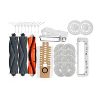 Compatible con Robot Aspirador Xiaomi X10 + X10 Plus B101GL, Cepillo Lateral Principal, Filtro Hepa, Bolsa for Polvo, Soporte for Fregona, Caja for Polvo(Clear)