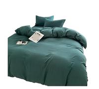 Compatible con Ropa de Cama Lisa, Juego algodón sábana, Funda nórdica, Almohada, Sábana Individual for Parejas(King Size 4pcs)