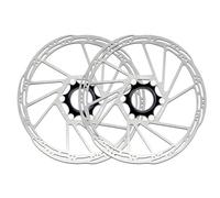 Compatible con rotor de freno de bicicleta IIIPRO Center Lock - 140/160/180/203 mm con anillo de bloqueo for bicicletas de carretera(203mm 2Pcs)