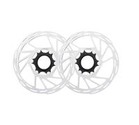 Compatible con rotor de freno de bicicleta IIIPRO Center Lock - 140/160/180/203 mm con anillo de bloqueo for bicicletas de carretera(160mm 2Pcs)