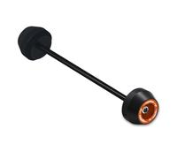 Compatible con RSV4 RSV4-R RSV4-RR RSV4-RF 2009-2018 Motocicleta Delantero Eje Trasero Horquilla Sliders Protector Cojín Protector Antigolpes, Rear Orange)