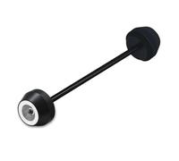 Compatible con S1000RR S1000 RR 2009-2024, almohadilla protectora de rueda de motocicleta delantera y trasera, tapa deslizante a prueba de caídas (parte delantera plateada)