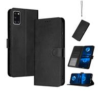 Compatible con Samsung Galaxy A31 Funda Carcasa,Compatible con Samsung SM-A315G/DS Galaxy A31 / SM-A315F/DS SM-A315N Funda Estuche de Cuero Funda Black