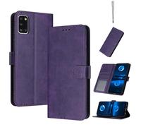 Compatible con Samsung Galaxy A31 Funda Carcasa,Compatible con Samsung SM-A315G/DS Galaxy A31 / SM-A315F/DS SM-A315N Funda Estuche de Cuero Funda Purple