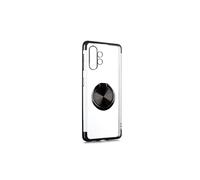 Compatible con Samsung Galaxy A32 5G - Funda elegante y práctica con soporte de anillo, color negro.