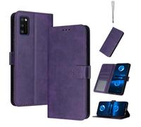 Compatible con Samsung Galaxy A41 Funda Carcasa,Compatible con Samsung SM-A415F/DSN Galaxy A41 / SM-A415F/DS Funda Estuche de Cuero Funda Purple