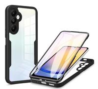 Compatible con Samsung Galaxy A55 5G Funda,Protector de Pantalla Integrado Compatible con Samsung SM-A556E/DS Galaxy A55 5G / SM-A556B/DS SM-A556V SM-A5560 Funda Carcasa Protectora Black