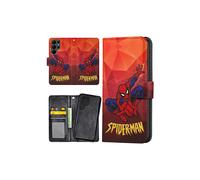 Compatible con Samsung Galaxy S22 Ultra - Funda tipo cartera/funda Spider-Man multicolor
