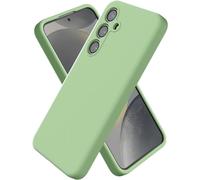 Compatible con Samsung Galaxy S24, funda delgada de silicona líquida - Resistente a golpes, protección mejorada para la cámara y forro de