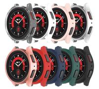 Compatible con Samsung Galaxy Watch 5 Pro 45 mm Hard PC Case Edge Protector Bumper Frame Cover Resistente a los golpes para Galaxy Watch 5 Pro 45 mm (9 unidades)