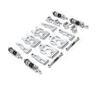 Compatible con SCY 16101 para JJRC D843-YW Q117A Q130A 1/16 RC Piezas De Coche Brazo Suspensión Copa Dirección Buje Trasero Varillaje Amortiguador RC Mejoras