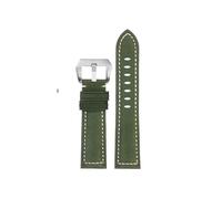 Compatible con Seiko SOLAR SNKP27 SNKP25 SNKP23 for hombre de 22mm Correa de reloj(Army green-silver)