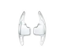 Compatible Con Serie 4 F32 F33 F36 X5 F15 2014-2018 Para X3 F25 2011 2012 2013-2015 2016 2017 Cubierta Cambio Extensión Paleta Volante Coche Levas De Volante(Silver)